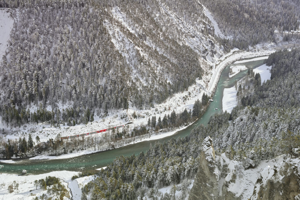 Rhaetian Railway in Switzerland
